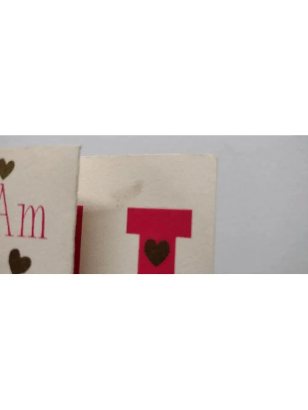 Valentines Day Card HERE AM SAYIN'... HI Bunny Valentine Rust Craft VINTAGE 60s